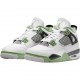 Air Jordans 4 Retro White Oil Green Dark Ash White/Seafoam/Dark Ash/Neutral Grey