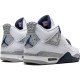 Air Jordans 4 Midnight Navy White/Midnight Navy/Light Smoke Grey-Fire Red