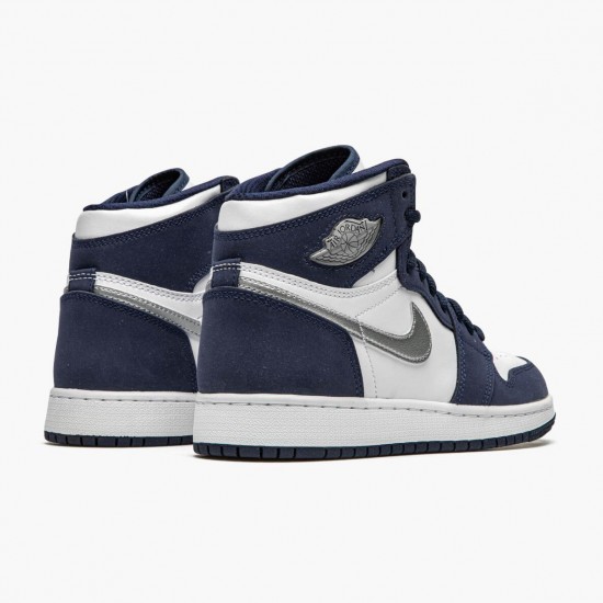 Air Jordans 1 High Midnight Navy Shoes Mens dc1788 100 