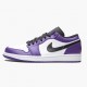 Air Jordans 1 Low Court Purple White Black Womens And Mens 553558 500 