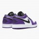 Air Jordans 1 Low Court Purple White Black Womens And Mens 553558 500 