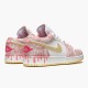 Air Jordans 1 Low GS Paint Drip Arctic Pink Youth CW7104 601 