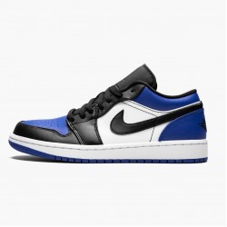 Air Jordans 1 Low Royal Toe Black Blue Basketball Womens And Mens CQ9446 400 