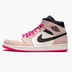 Air Jordans 1 Mid Crimson Tint Basketball Womens And Mens 852542 801 