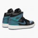 Air Jordans 1 Mid Iridescent Black Blue Womens And Mens bq6472 009