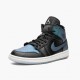 Air Jordans 1 Mid Iridescent Black Blue Womens And Mens bq6472 009