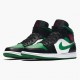 Air Jordans 1 Mid Pine Green Black White Basketball Shoes Womens And Mens 554724 067