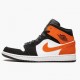 Air Jordans 1 Mid Shattered Backboard Black Starfish White Womens And Mens 554724 058