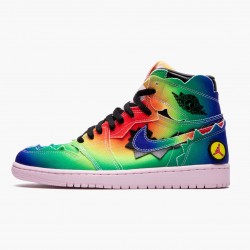 Air Jordans 1 Retro High J Balvin Multi Color Black Pink Foam Mu Womens And Mens DC3481 900 