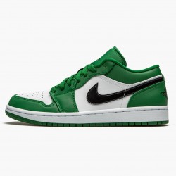 Air Jordans 1 Retro Low Pine Green Black White AJ1 Basketball Womens And MensShoes 553558 301 