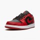 Air Jordans 1 Retro Low Reverse Bred Black Red AJ1 Basketball Shoes Mens 553558 606