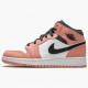 Air Jordanss 1 Mid Pink Quartz Womens 555112 603