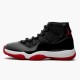 Air Jordans 11 Bred Black White Varsity Red Womens And Mens 378037 061