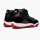 Air Jordans 11 Bred Black White Varsity Red Womens And Mens 378037 061