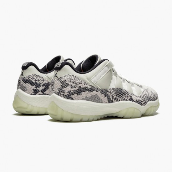 Air Jordans 11 Retro Low Light Bone Snakeskin Womens And Mens 6846 002