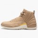 Air Jordans 12 GS Vachetta Tan Metallic Gold Sail AJ12 Retro Basketball Womens AO6068 203