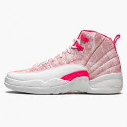Air Jordans 12 GS White Arctic Punch Hyper Pink Womens 510815 101 
