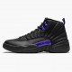 Air Jordans 12 Retro Black Dark Concord Purple Jumpmans Holiday Mens CT8013 005 