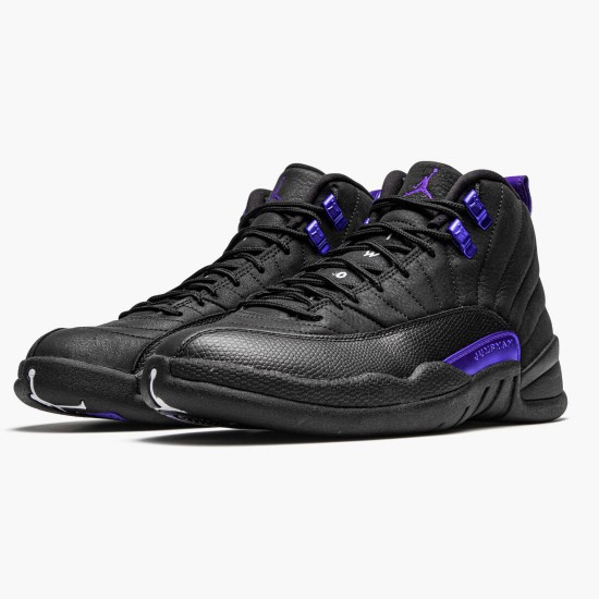 Air Jordans 12 Retro Black Dark Concord Purple Jumpmans Holiday Mens CT8013 005 