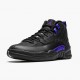 Air Jordans 12 Retro Black Dark Concord Purple Jumpmans Holiday Mens CT8013 005 