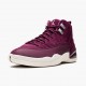 Air Jordans 12 Retro Bordeaux Sail Metallic Silver Shoes Mens 130690 617