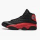 Air Jordans 13 Bred Black AJ13 True Red White Basketball Mens 414571 004