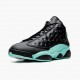 Air Jordans 13 Island Green Silver Black AJ13 Retro Basketball Shoes Mens 414571 030