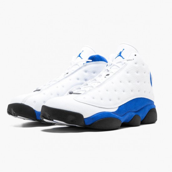 Air Jordans 13 Retro White Hyper Royal Black Latest Drop Shoes Womens And Mens 414571 117