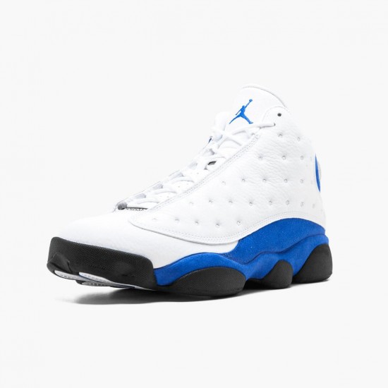 Air Jordans 13 Retro White Hyper Royal Black Latest Drop Shoes Womens And Mens 414571 117