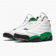 Air Jordans 13 Retro White Lucky Green AJ13 Retro Basketball Shoes Mens 414571 113