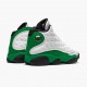 Air Jordans 13 Retro White Lucky Green AJ13 Retro Basketball Shoes Mens 414571 113