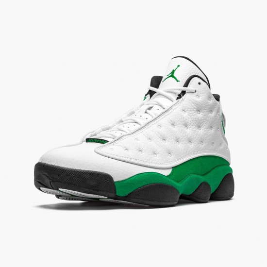 Air Jordans 13 Retro White Lucky Green AJ13 Retro Basketball Shoes Mens 414571 113