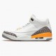 Air Jordans 3 Laser White Cement Grey Black Laser Orange Womens And Mens CK9246 108