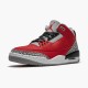 Air Jordans 3 Red Cement CHI Fire Grey Womens And Mens CU2277 600 