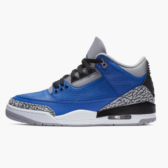 Air Jordans 3 Retro Varsity Royal Cement Grey AJ3 Basketball Shoes Womens And Mens CT8532 400 