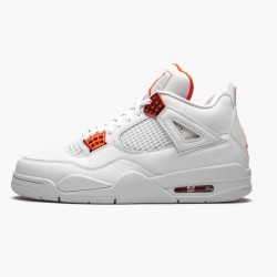 Air Jordans 4 Orange Metallic White AJ4 Basketball Shoes Womens And Mens CT8527 118 