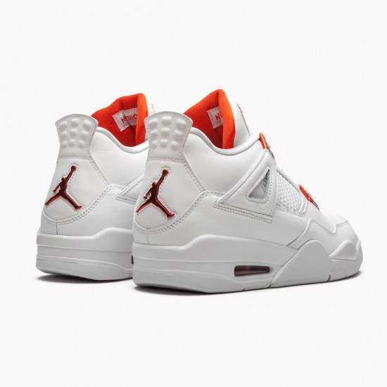 Air Jordans 4 Orange Metallic White AJ4 Basketball Shoes Womens And Mens CT8527 118