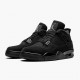 Air Jordans 4 Retro Black Cat Light Graphite AJ4 Basketball Shoes Womens And Mens CU1110 010