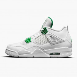 Air Jordans 4 Retro Metallic Green White AJ4 Basketball Shoes Womens And Mens CT8527 113 