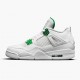 Air Jordans 4 Retro Metallic Green White AJ4 Basketball Shoes Womens And Mens CT8527 113