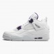 Air Jordans 4 Retro Metallic Purple White AJ4 Basketball Shoes Womens And Mens CT8527 115