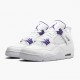 Air Jordans 4 Retro Metallic Purple White AJ4 Basketball Shoes Womens And Mens CT8527 115