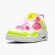 Air Jordans 4 Retro White Lemon Pink GS Youth Grade School 2020 Womens And Mens CV7808 100