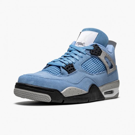 Air Jordans 4 University Blue UNC Tech Grey White Black AJ4 Basketball Shoes Womens And Mens CT8527 400