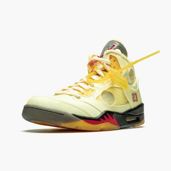 Air Jordans 5 Off White Sail Release Information Womens And Mens DH8565 100