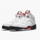 Air Jordans 5 Retro Fire Red Silver Tongue 2020 AJ5 Basketball Shoes Mens Da1911 102 