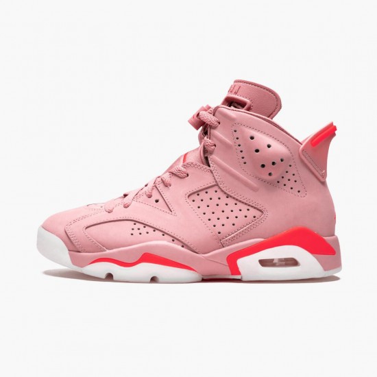 Air Jordans 6 Retro NRG Aleali May Millennial Pink AJ6 Basketball Shoes Womens CI0550 600