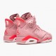 Air Jordans 6 Retro NRG Aleali May Millennial Pink AJ6 Basketball Shoes Womens CI0550 600