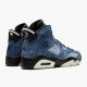 Air Jordans 6 Retro Washed Denim AJ6 Black Basketball Mens CT5350 401 