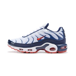 Nike Air Max Plus Tn Mens Shoes  QS White Blue and Red